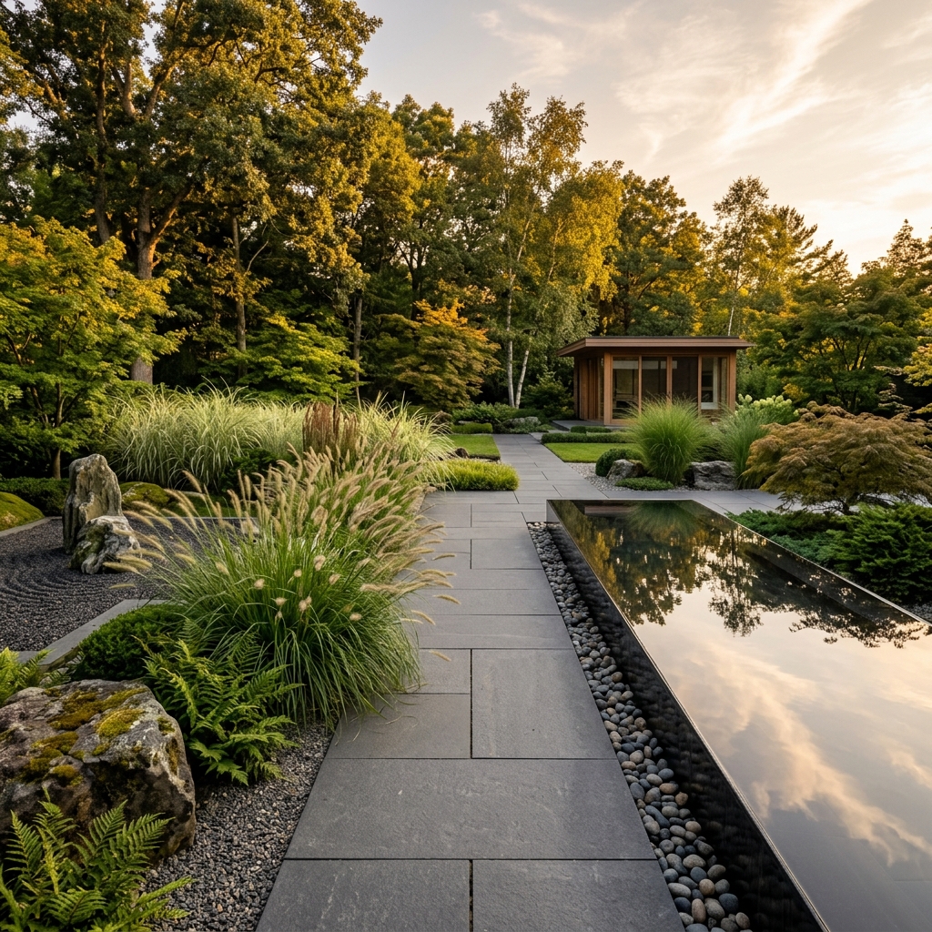 Zen tuin ontwerp